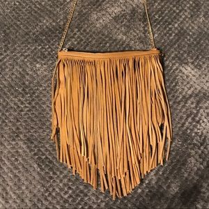 HM Camel Fringe Bag